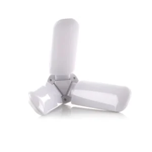Bombillo LED de 3 aspas ajustables 30W con amplia cobertura de iluminación.