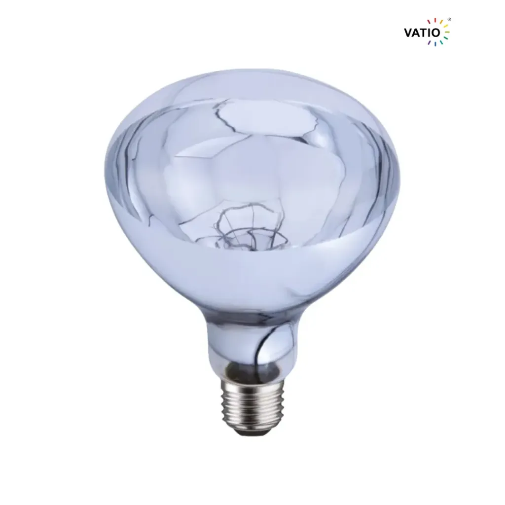 Bombillo infrarrojo de 250W para aplicaciones de calor especializadas.