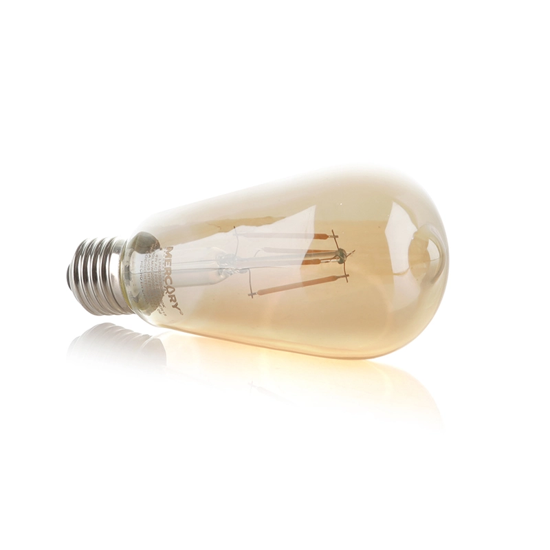 Bombillo LED Filamento ST64 Mercury IBL23 con diseño vintage y luz cálida.