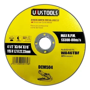 Disco corte metal Uyustools DCM504 de 4-1/2 pulgadas