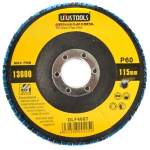 Disco flap para metal Uyustools DLF460T de 115 mm grano 60