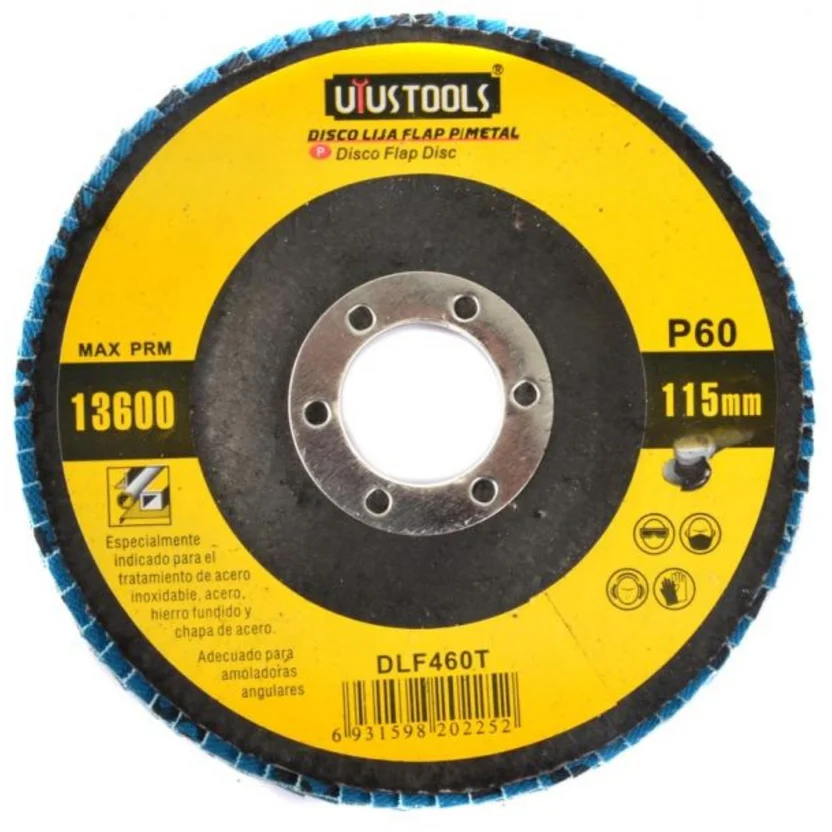 Disco Flap Metal Uyustools DLF460T Grano 60.