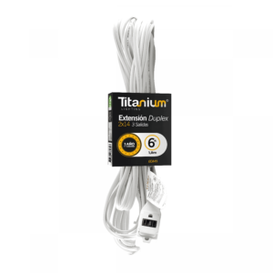 Extensión Eléctrica Titanium ECA45 de 1.8 metros para mayor alcance y comodidad.