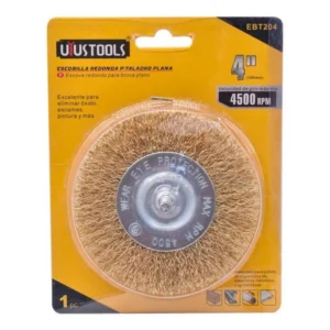 Grata Circular Acero 4 Pulgadas con Espigo Latonado Uyustools EBT204
