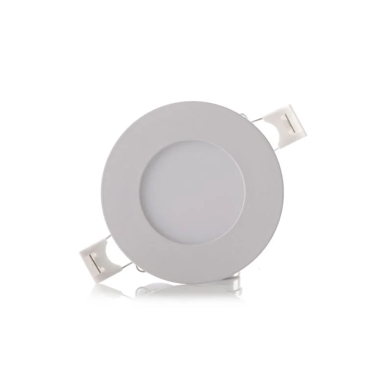 Panel LED Incrustar Mercury IPL08 de 3W con iluminación uniforme y bajo consumo.