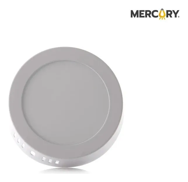 Panel LED Sobreponer Mercury IPL41 de 6W con iluminación uniforme y bajo consumo.
