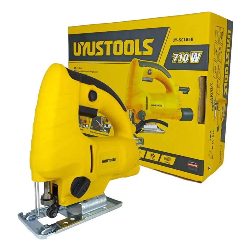 Sierra Caladora Uyustools UY-SCL65R de 710W para cortes precisos en múltiples materiales.