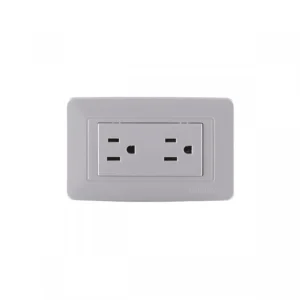 Toma Doble Polo a Tierra de Incrustar Blanca Mercury ETI11 15A 127V
