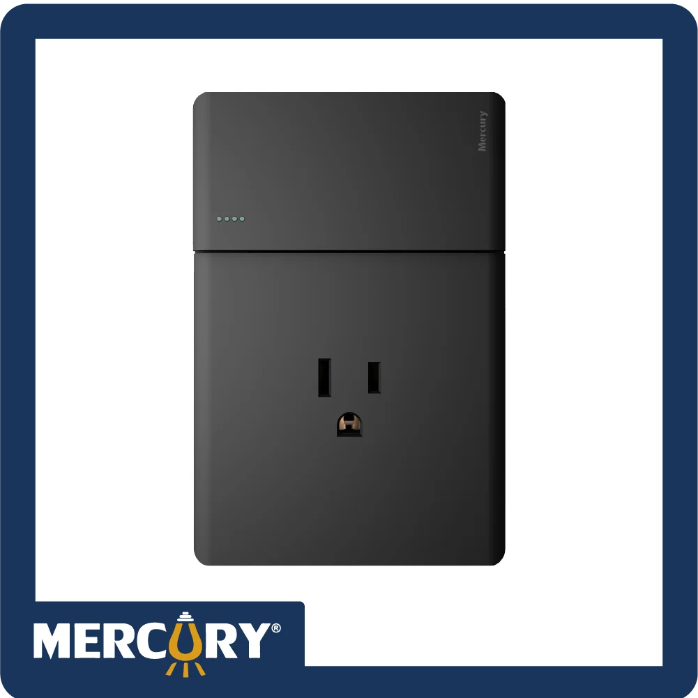 Toma + Interruptor Mercury Línea Plus ETI268, solución práctica para instalaciones eléctricas modernas.
